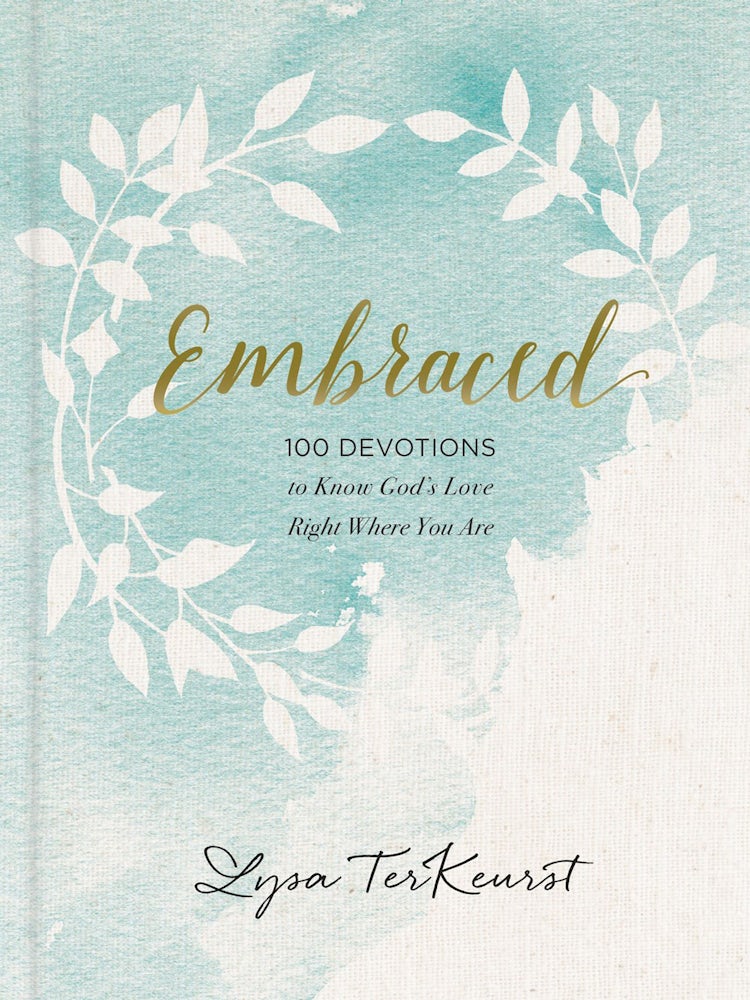 Cover image for Embraced: 100 Devotions To Know God Is Holding You Close, isbn: 9781400310296