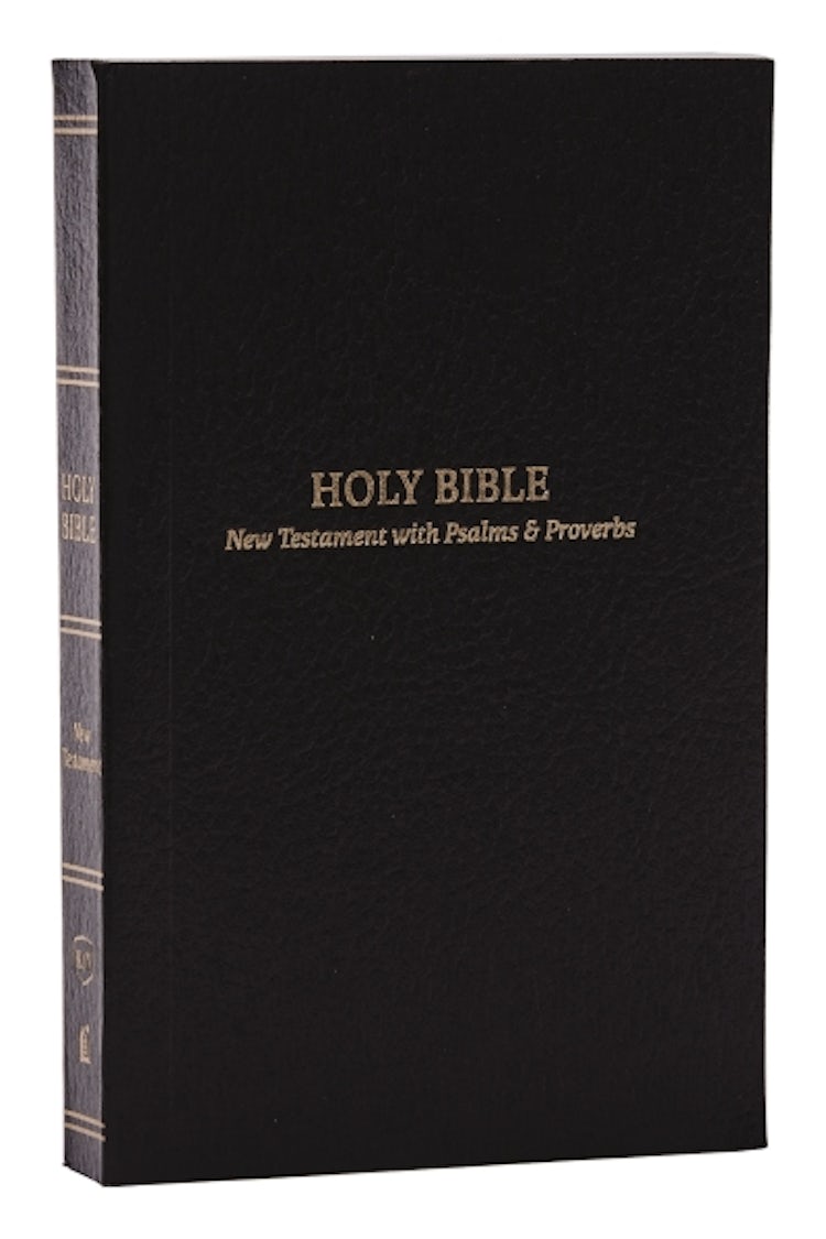 Cover image for KJV, Pocket New Testament with Psalms and Proverbs,  Red Letter, Comfort Print [Black], isbn: 9781400334810