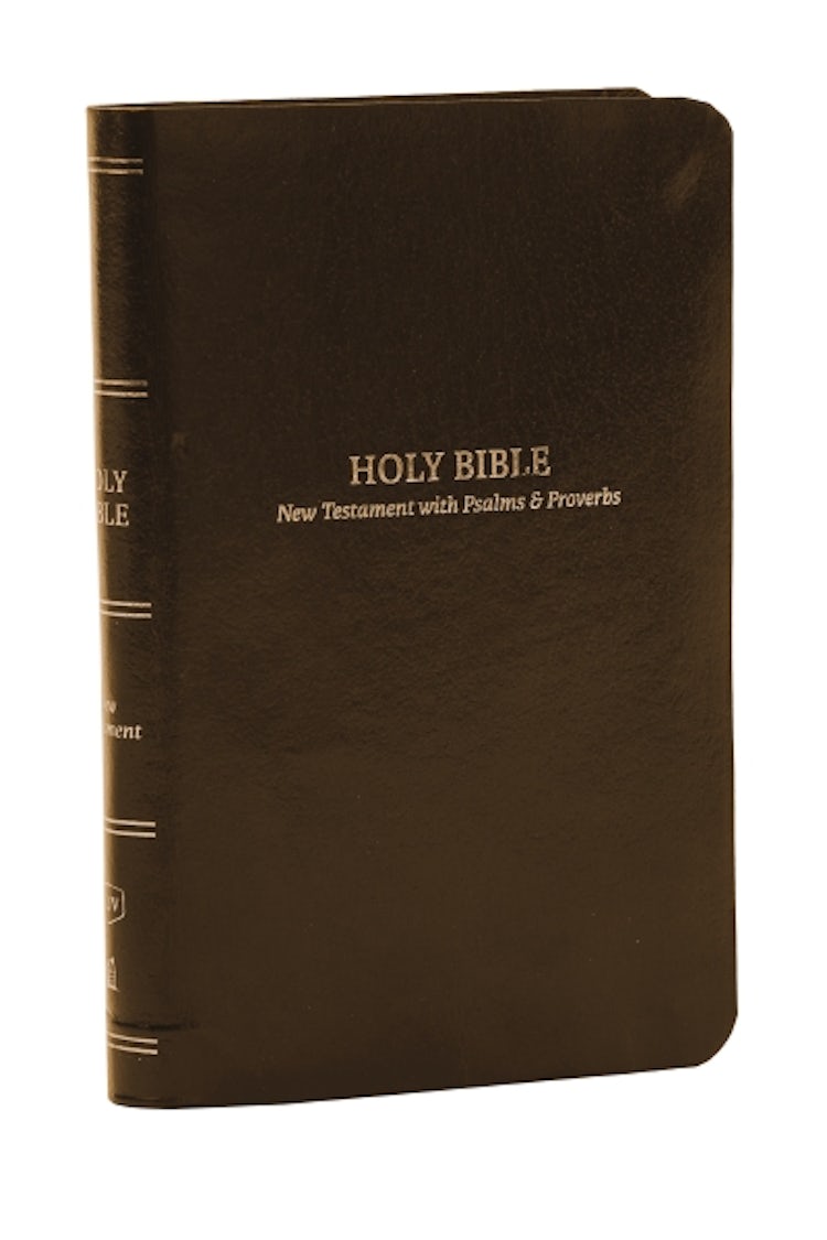 Cover image for KJV, Pocket New Testament with Psalms and Proverbs,  Red Letter, Comfort Print [brown], isbn: 9781400334858