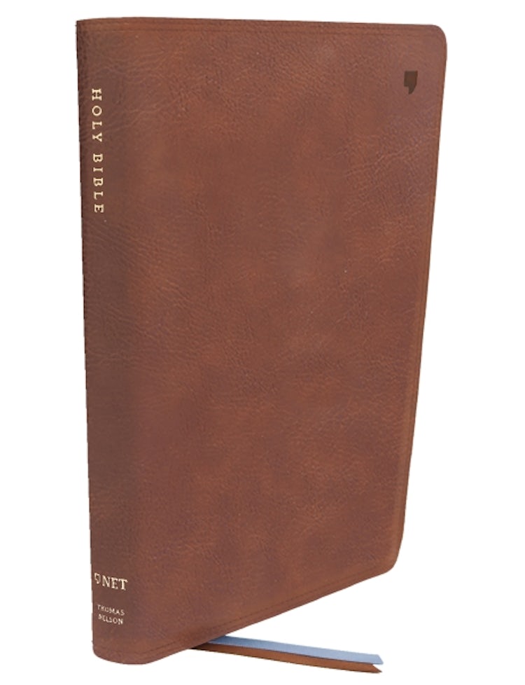 Cover image for NET Bible [Large Print Thinline with Cross References, Brown, Comfort Print, Thumb Indexed], isbn: 9781400334896