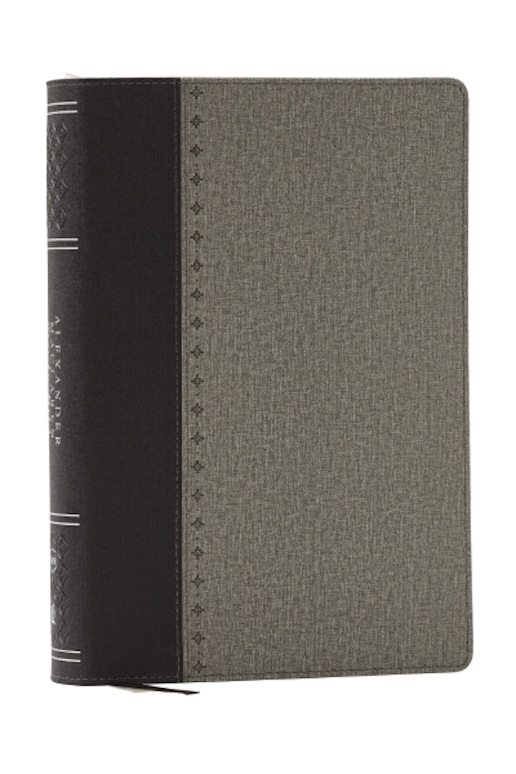 Cover image for Alexander Maclaren Study Bible: Encouragement and Insights for a Christ-Centered Life (NKJV, Black/Gray, Comfort Print), isbn: 9781400335961