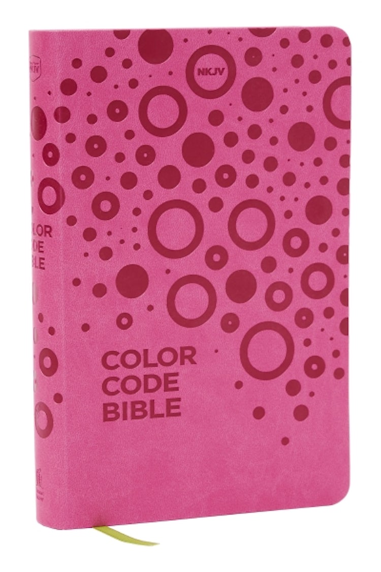 Cover image for NKJV, Color Code Bible for Kids, Comfort Print [Pink], isbn: 9781400336012