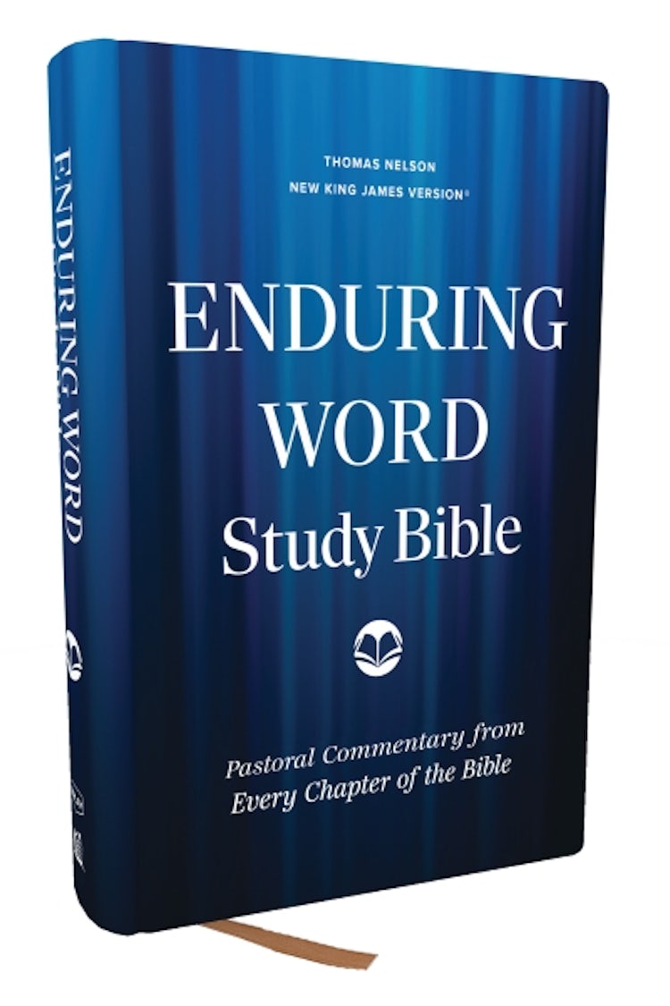 Cover image for Enduring Word Study Bible  (NKJV, Hardcover, Red Letter, Comfort Print), isbn: 9781400338009