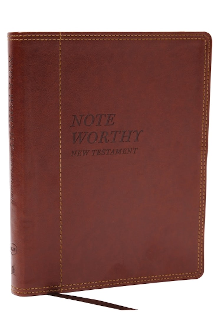 Cover image for NoteWorthy New Testament: Read and Journal Through the New Testament in a Year (Brown, Comfort Print), isbn: 9781400338559
