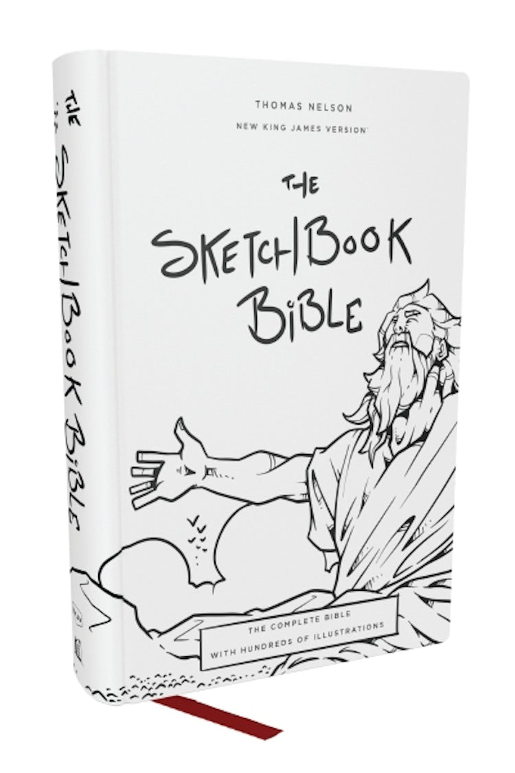 Cover image for The Sketchbook Bible [NKJV, Hardcover, Red Letter, Comfort Print], isbn: 9781400339471