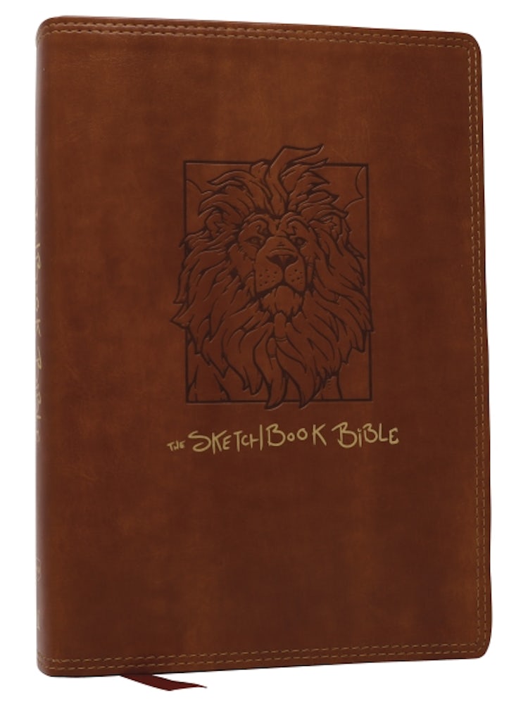 Cover image for The Sketchbook Bible [NKJV, Brown , Red Letter, Comfort Print], isbn: 9781400339488