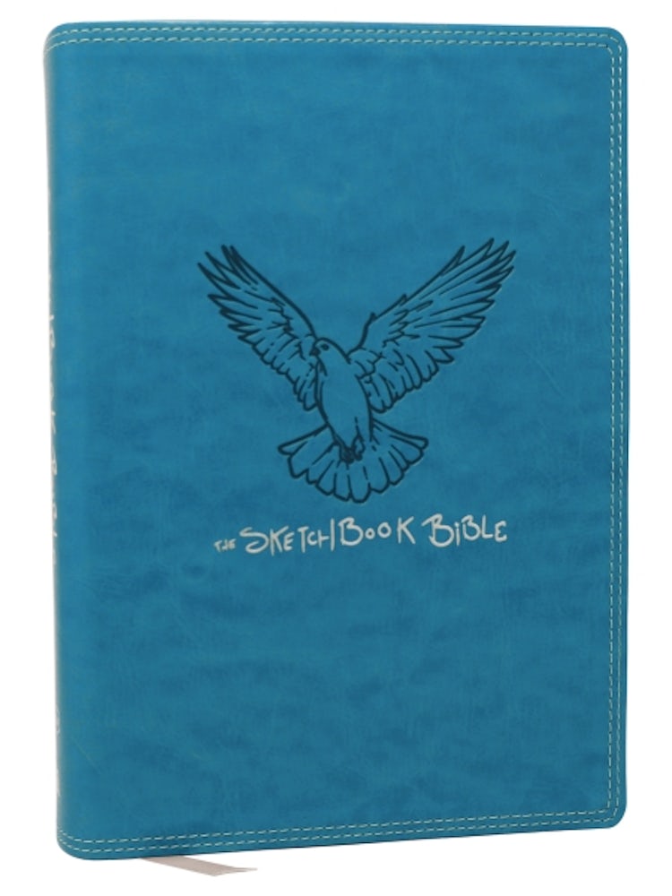 Cover image for The Sketchbook Bible [NKJV, Teal Leathersoft, Red Letter, Comfort Print], isbn: 9781400339495