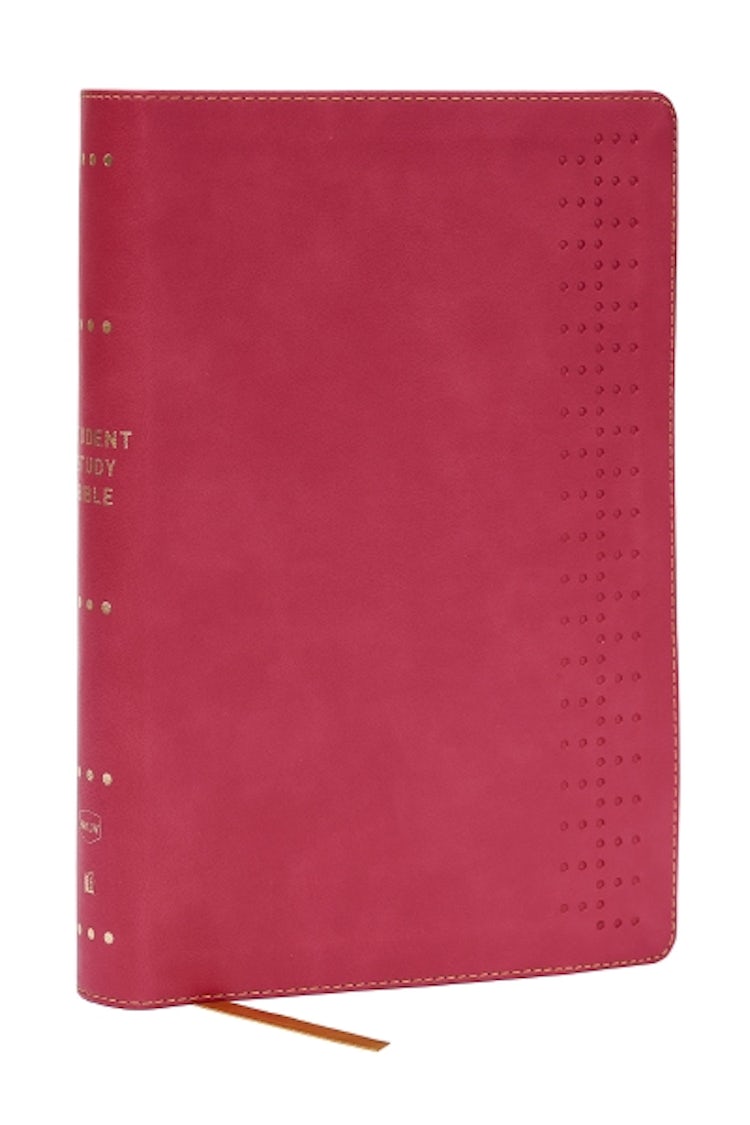 Cover image for The Student Study Bible: A Guide to Knowing and Living God's Word (NKJV, Dark Rose, Red Letter, Comfort Print), isbn: 9781400340248