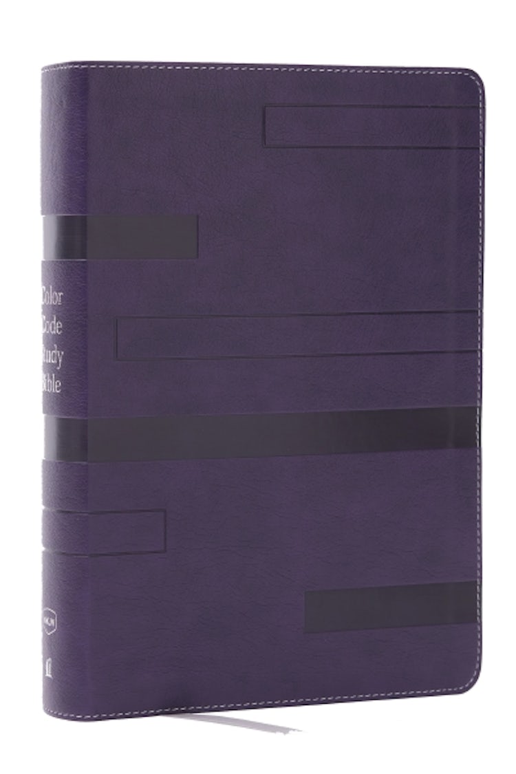 Cover image for Color Code Study Bible, Revealing God's Truth Color by Color (NKJV, Purple, Red Letter), isbn: 9781400341412
