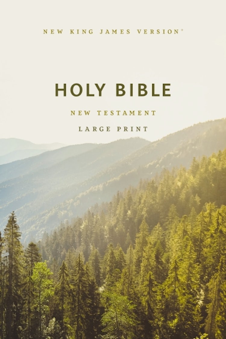 Cover image for NKJV Large Print Outreach New Testament Bible, Scenic, Comfort Print, isbn: 9781400343706