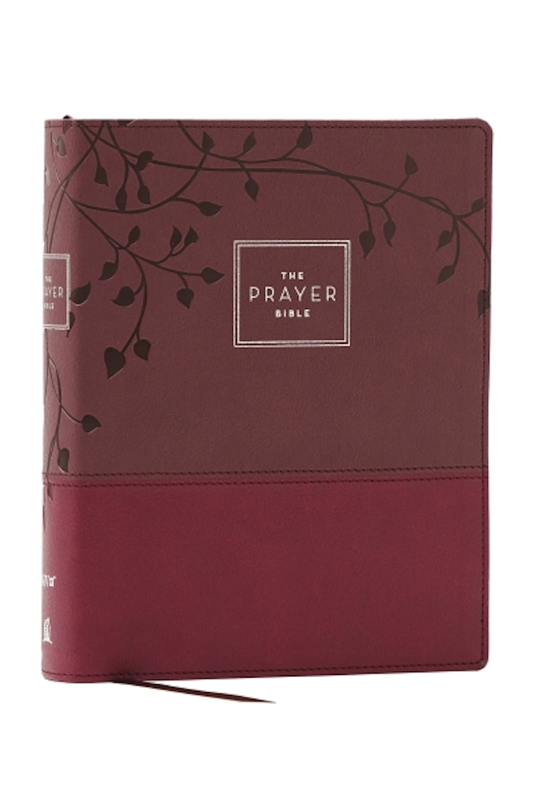 Cover image for The Prayer Bible: Pray God's Word Cover To Cover (NIV, Burgundy, Red Letter, Comfort Print), isbn: 9781400345410