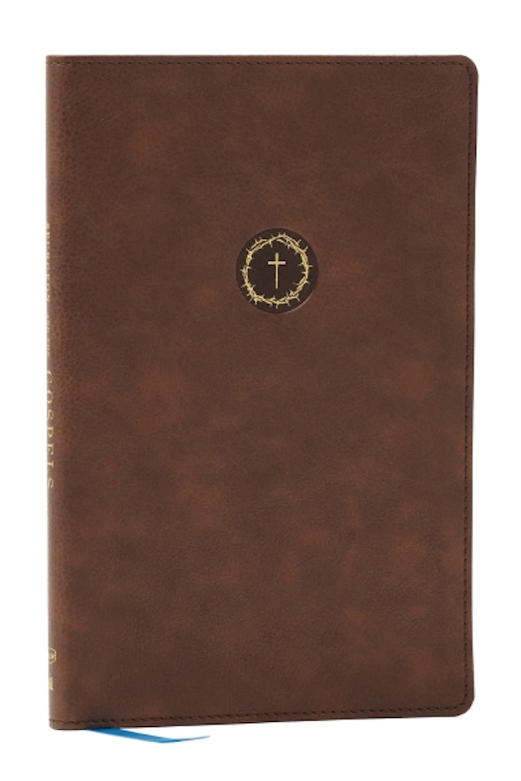 Cover image for Spurgeon and the Gospels: the Gospels with Devotions from Charles Spurgeon (NKJV, Brown Leathersoft, Comfort Print), isbn: 9781400345786