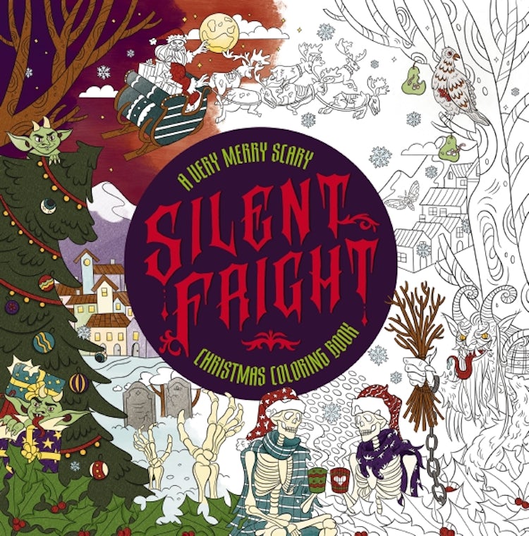 Cover image for Silent Fright: A Very Merry Scary Christmas Coloring Book, isbn: 9781400347070