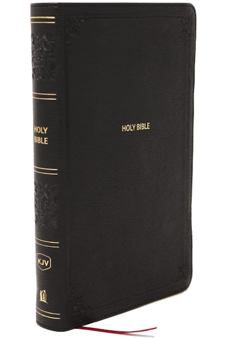 Cover image for KJV Giant Print End of Verse Reference Bible, Black, Red Letter, Thumb Indexed, Comfort Print, isbn: 9781400349456