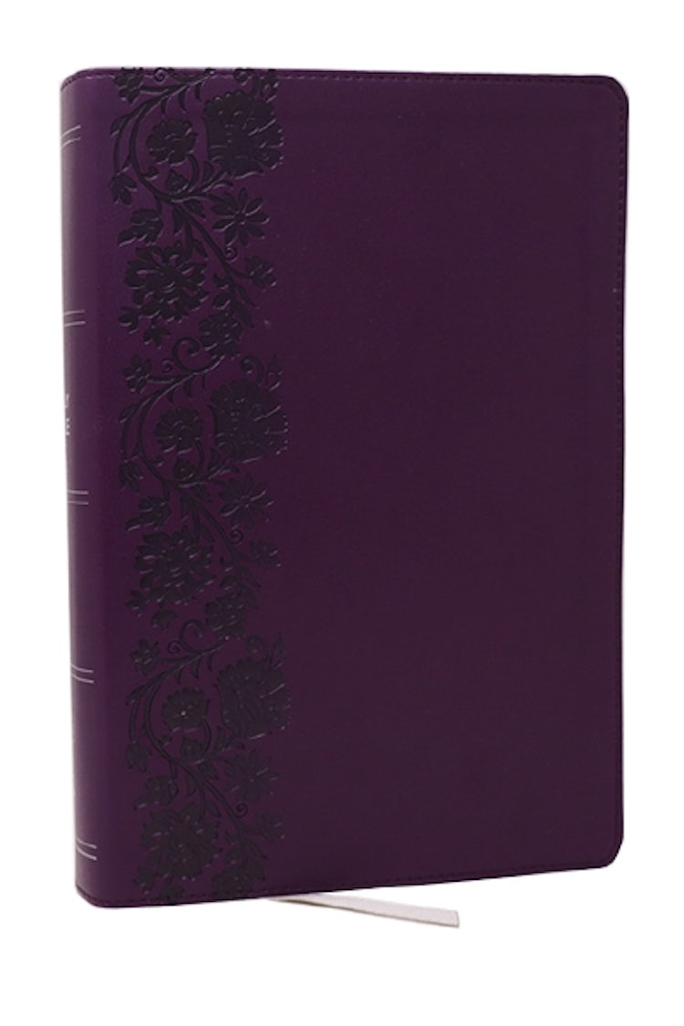 Cover image for KJV Giant Print End of Verse Reference Bible, Purple, Red Letter, Comfort Print, isbn: 9781400349470