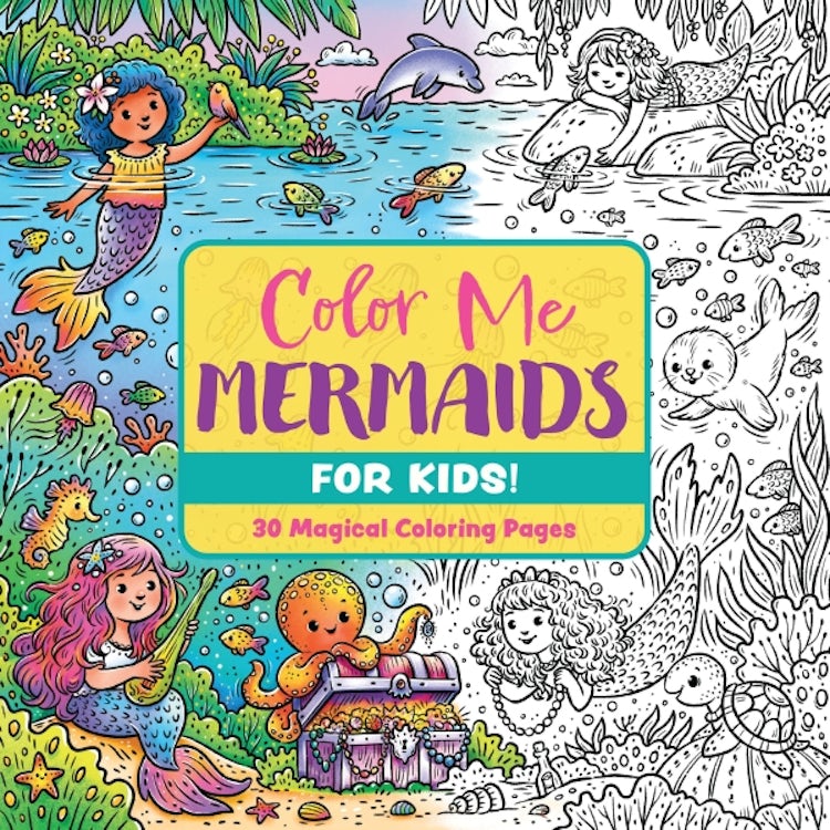 Cover image for Color Me Mermaids (for Kids!), isbn: 9781400355389