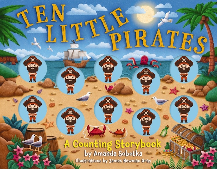 Cover image for Ten Little Pirates: A Counting Storybook, isbn: 9781400355600