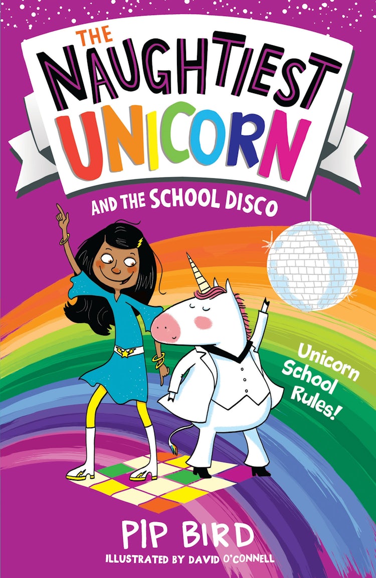 Cover image for The Naughtiest Unicorn and the School Disco, isbn: 9781405294812