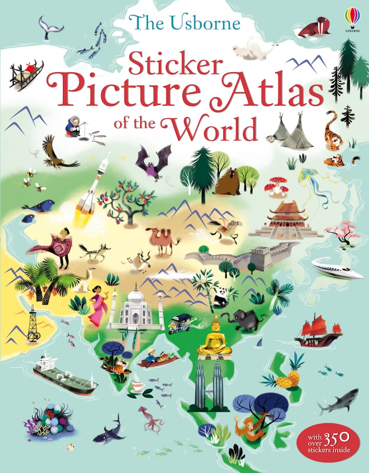 Cover image for Sticker Picture Atlas of the World, isbn: 9781409550013