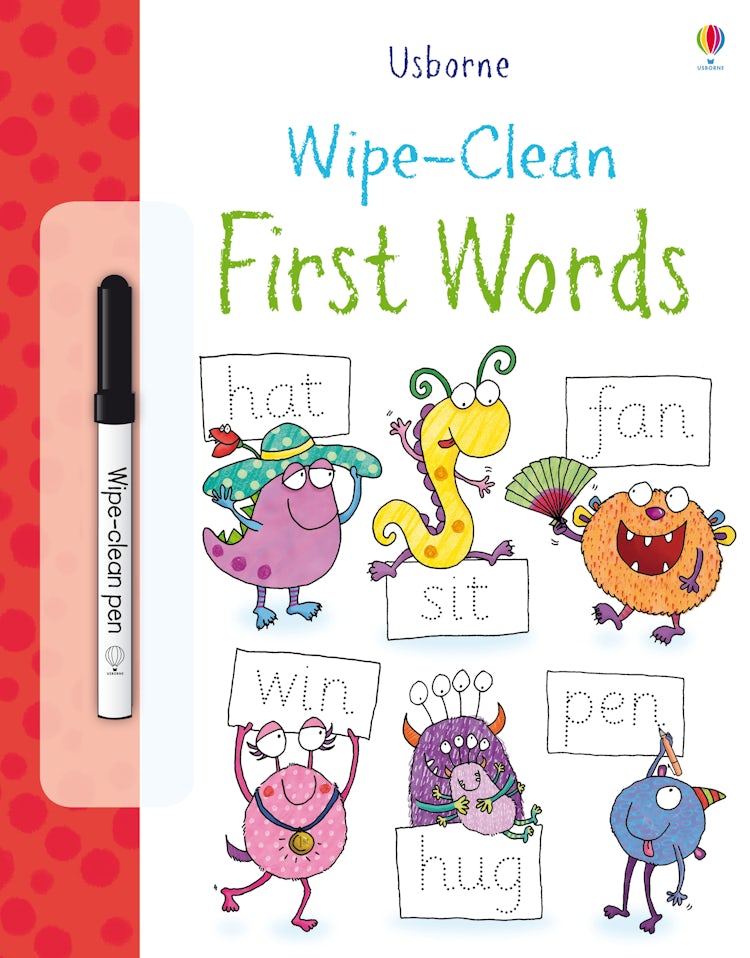 Cover image for Wipe Clean: First Words, isbn: 9781409551508