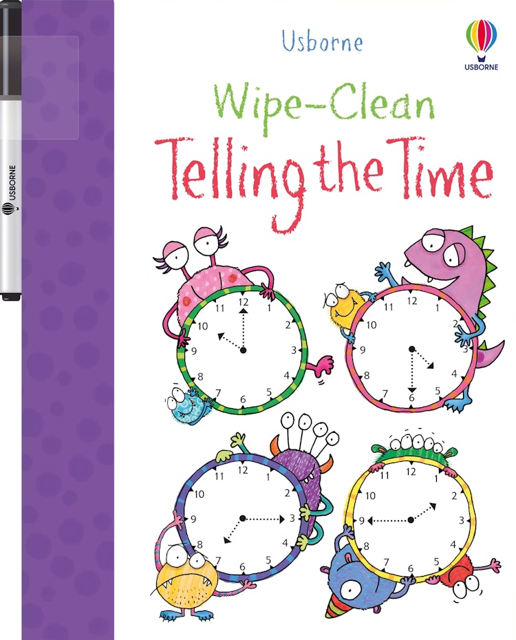 Cover image for Wipe-Clean Telling the Time, isbn: 9781409551737