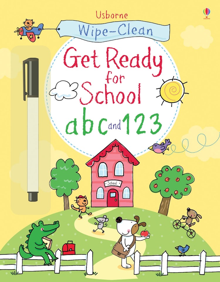 Cover image for Wipe-Clean Get Ready for School ABC and 123, isbn: 9781409563297