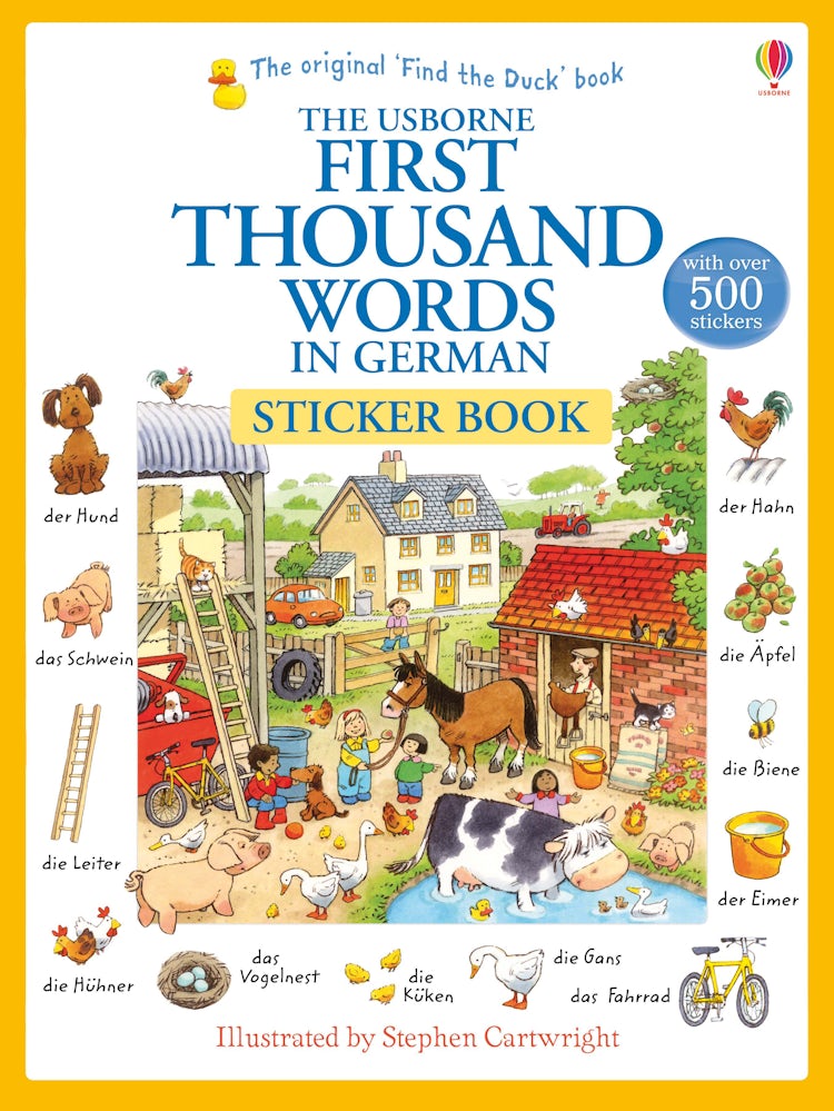 Cover image for First Thousand Words In German Sticker Book, isbn: 9781409580249