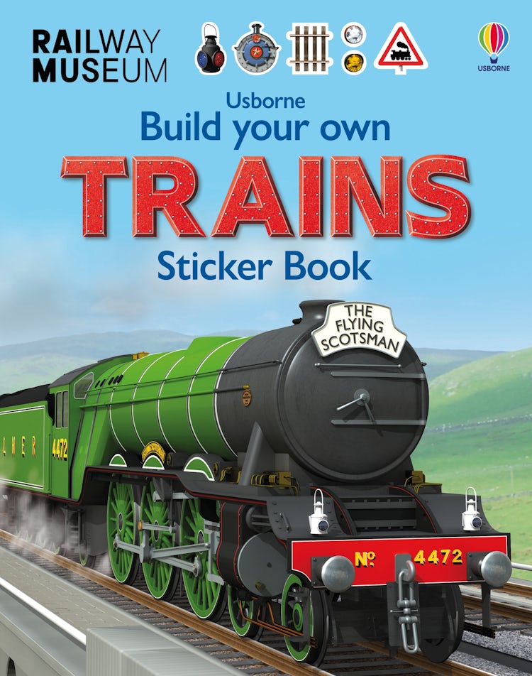 Cover image for Build Your Own Trains Sticker Book, isbn: 9781409581321