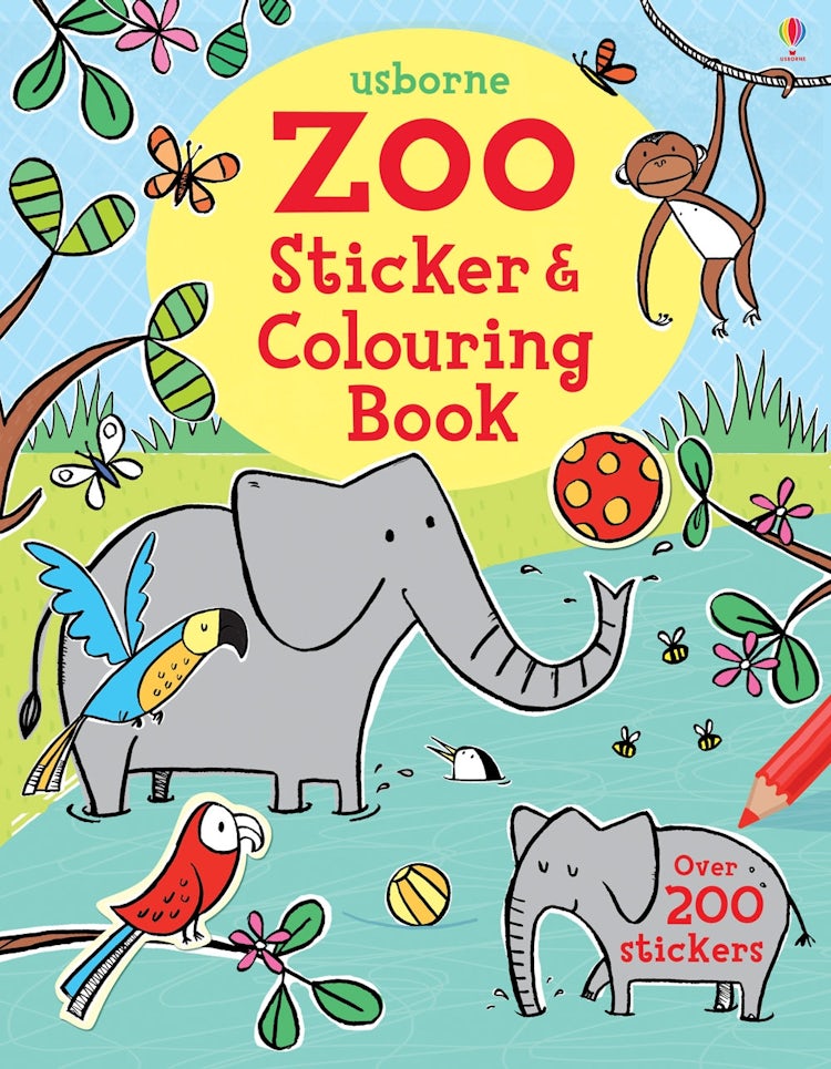 Cover image for Zoo Sticker and Colouring Book, isbn: 9781409584339
