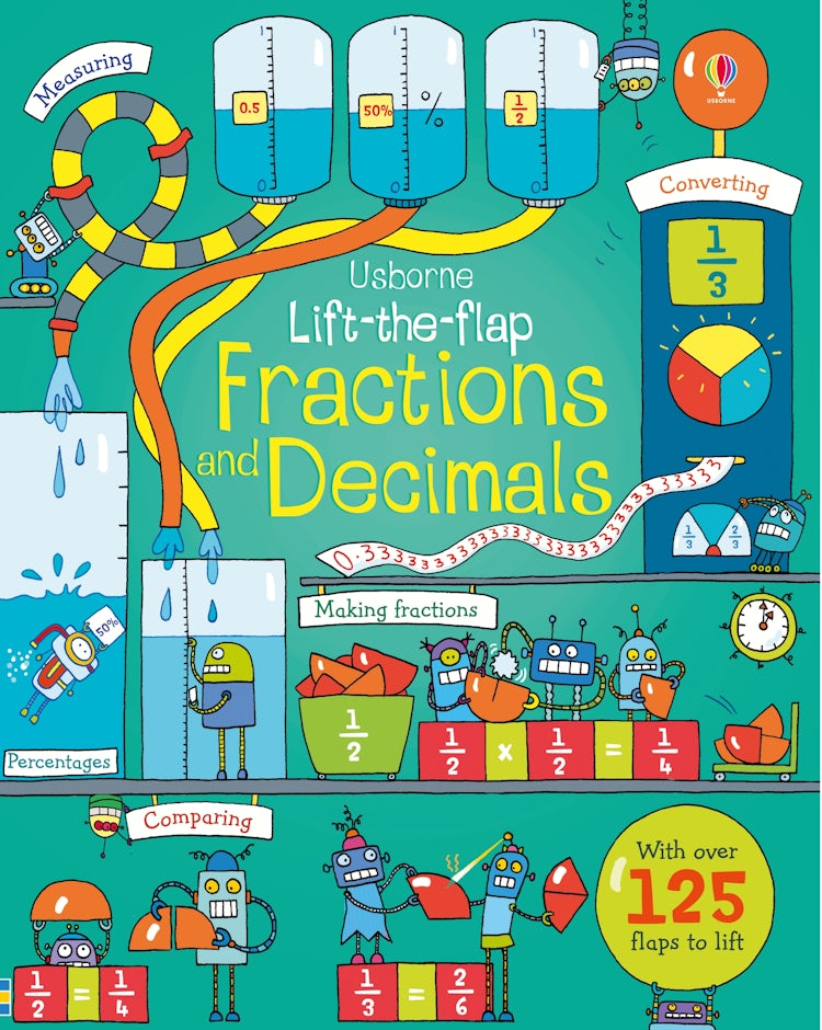 Cover image for Lift-The-Flap Fractions and Decimals, isbn: 9781409599012