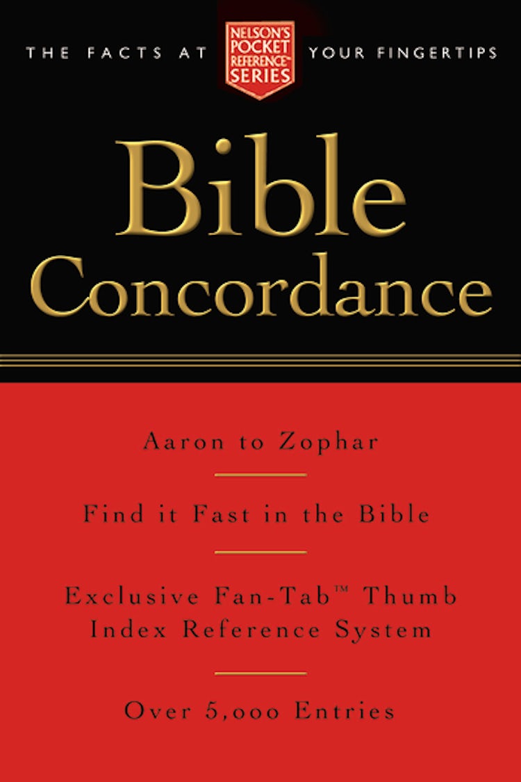 Cover image for Pocket Bible Concordance: Nelson's Pocket Reference Series, isbn: 9781418500177