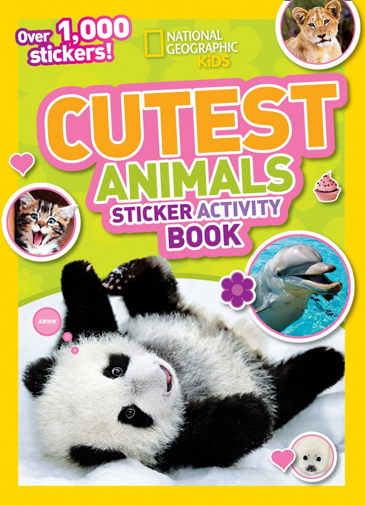 Cover image for Cutest Animals Sticker Activity Book, isbn: 9781426338090