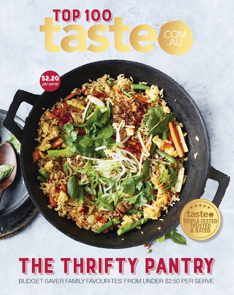 Cover image for The Thrifty Pantry: 100 top-rated budget-saving recipes from Australia's #1 food site, isbn: 9781460712870