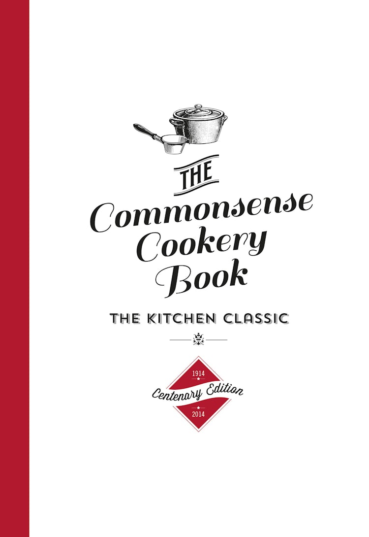 Cover image for The Commonsense Cookery Centenary Edition, isbn: 9781460750124
