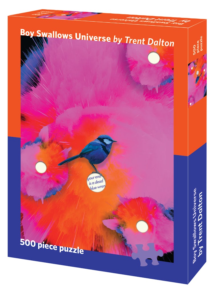 Cover image for Boy Swallows Universe Puzzle: A 500-piece puzzle featuring the gorgeous cover of Trent Dalton's iconic book, isbn: 9781460761151