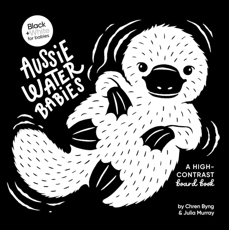 Cover image for Aussie Water Babies (Black and White for Babies, #2), isbn: 9781460761212
