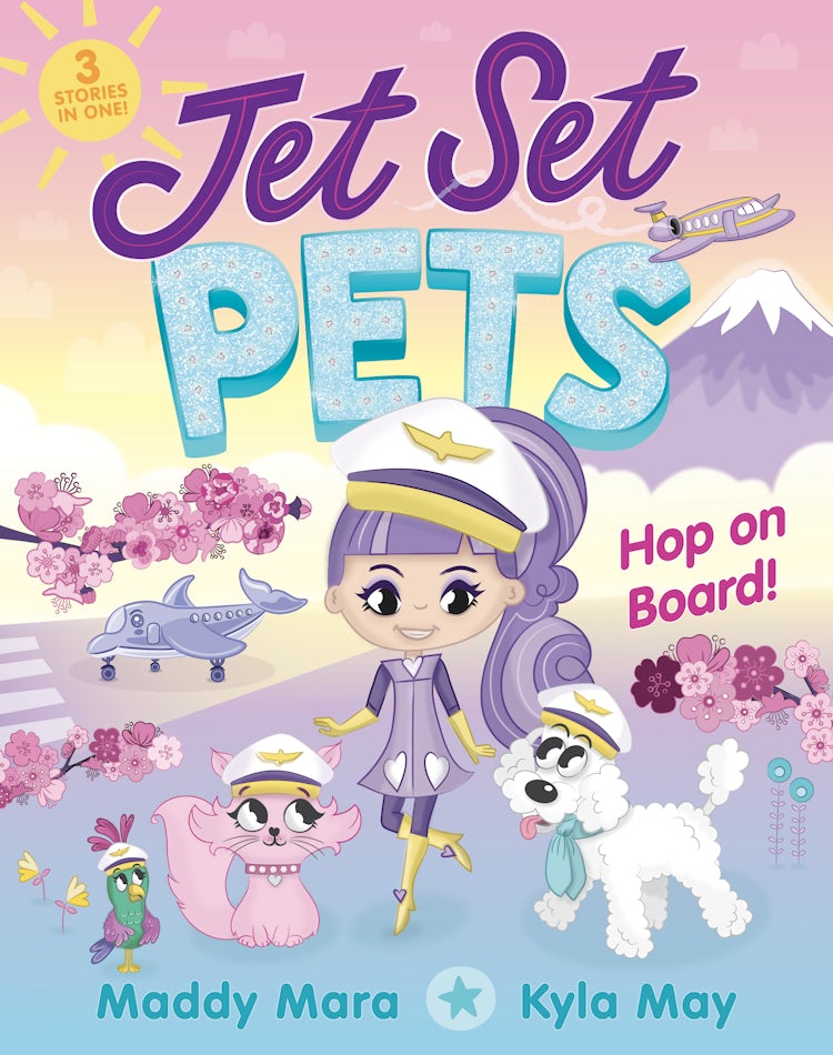 Cover image for Hop on Board! (Jet Set Pets, #2): The fabulous new collection of travel adventure stories, from the bestselling author of DRAGON GIRLS, isbn: 9781460761816