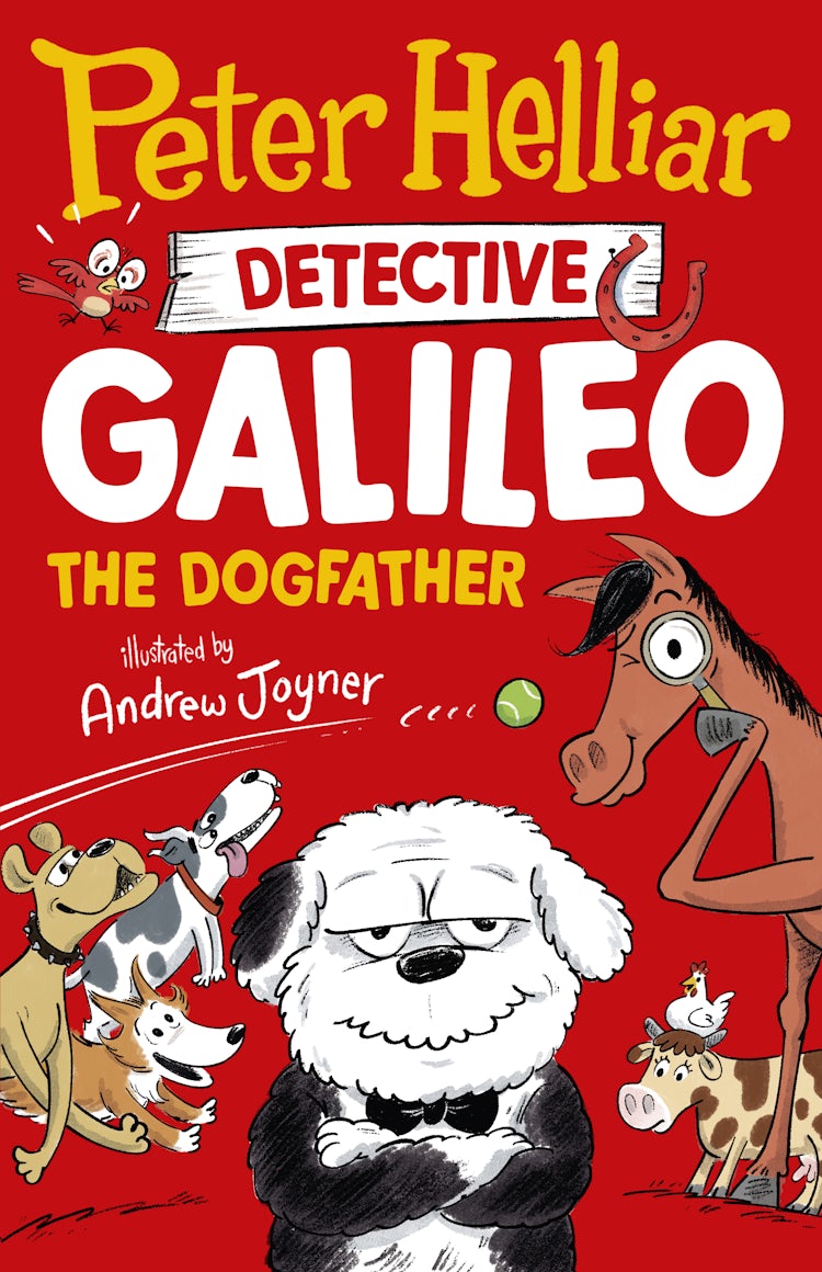 Cover image for The Dogfather (Detective Galileo, #2): The hilarious sequel to the bestselling children's book series from one of Australia's favourite comedians, illustrated by Andy Joyner, brand new in 2025, isbn: 9781460766224