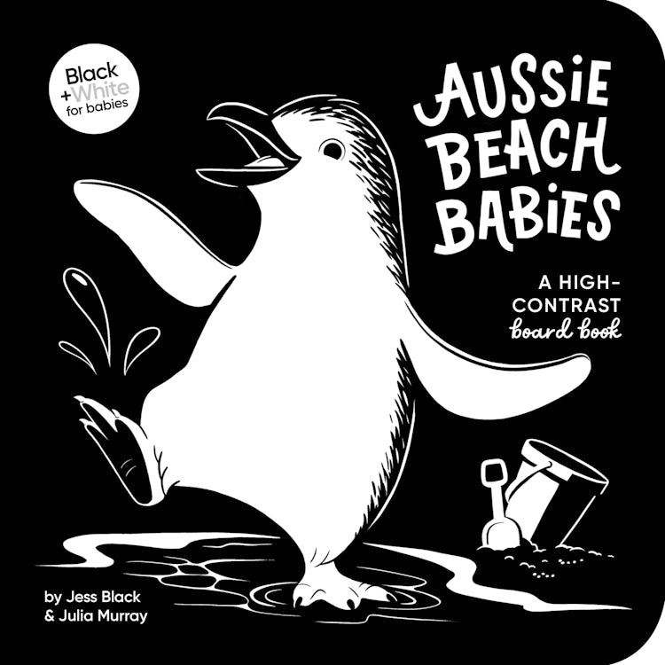 Cover image for Aussie Beach Babies: A high-contrast board book: New for 2025!, isbn: 9781460768204