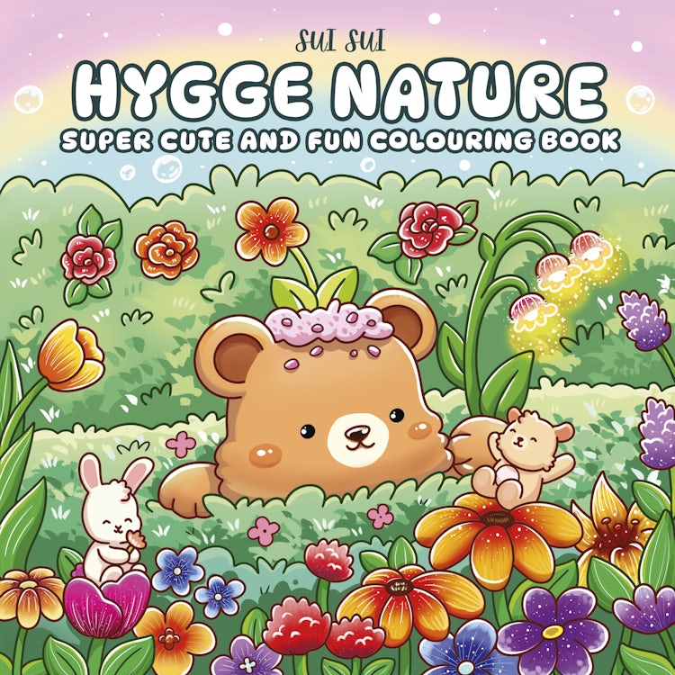 Cover image for Hygge Nature: Super cute and fun colouring book featuring adorable animal characters, isbn: 9781460769386