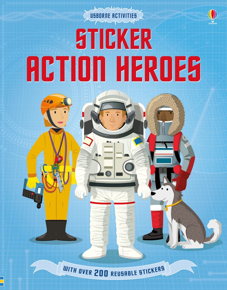 Cover image for Sticker Dressing Action Heroes, isbn: 9781474916004