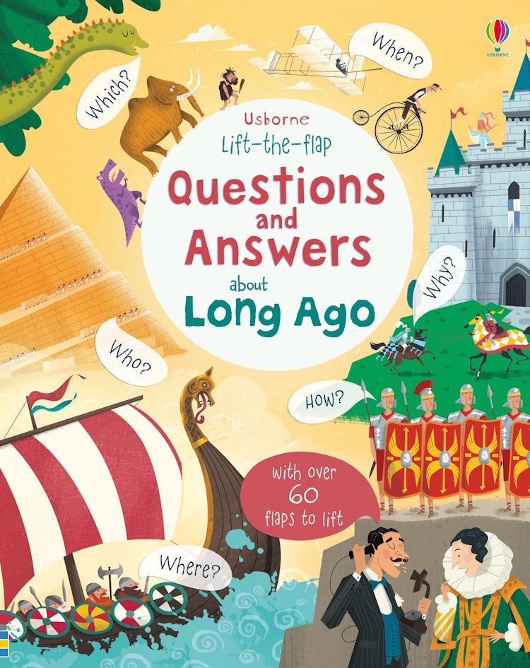 Cover image for Lift-The-Flap Questions and Answers about Long Ago, isbn: 9781474933797