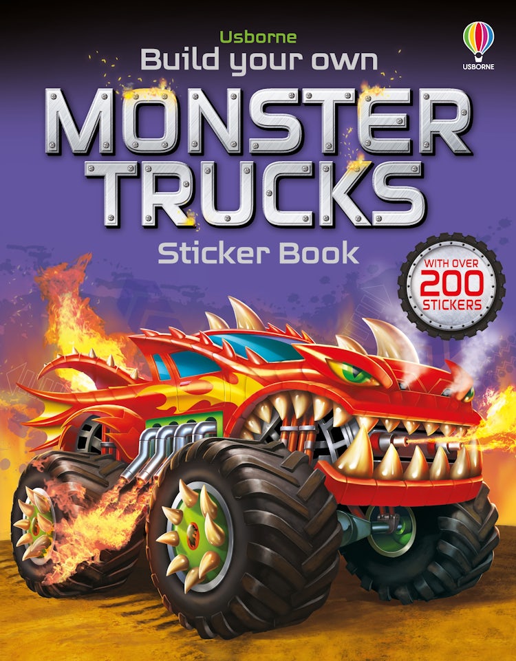 Cover image for Build Your Own Monster Trucks Sticker Book, isbn: 9781474937504