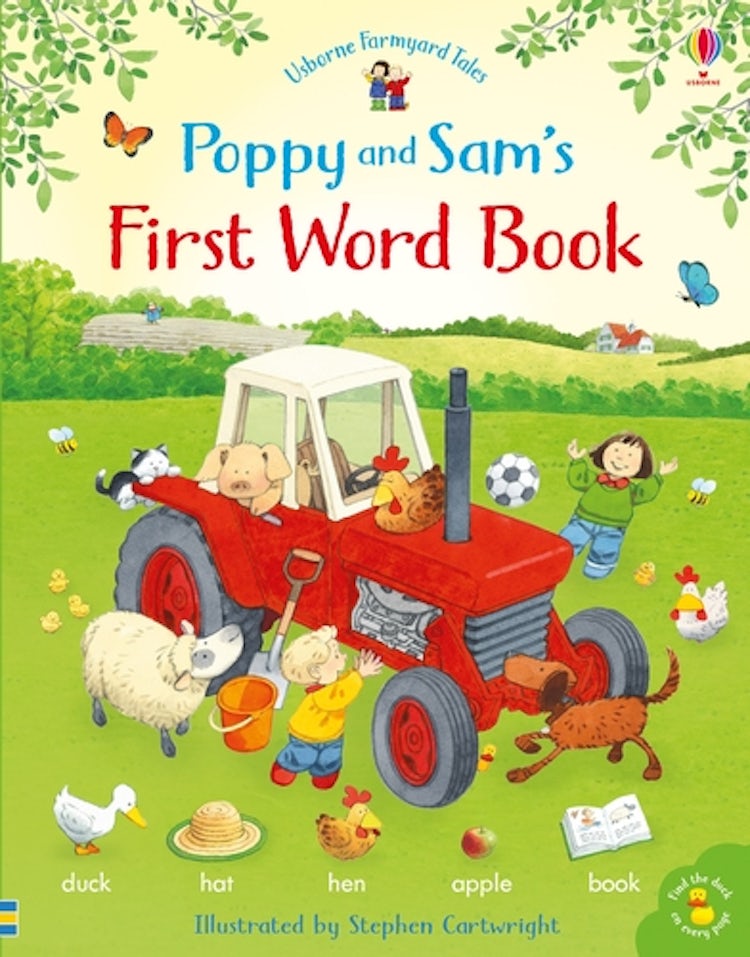 Cover image for Farmyard Tales Poppy and Sam's First Word Book, isbn: 9781474952743