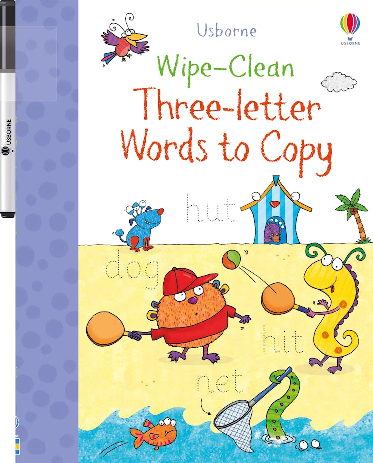 Cover image for Wipe-Clean Three-Letter Word to Copy, isbn: 9781474968393