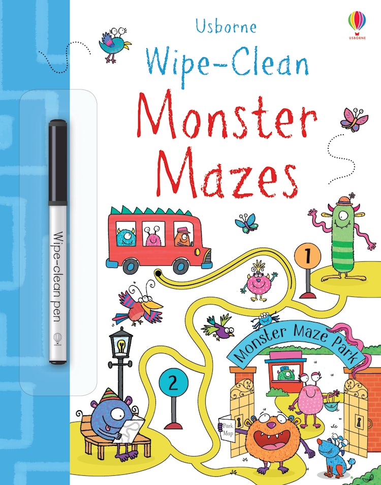 Cover image for Wipe-Clean Monster Mazes, isbn: 9781474968409