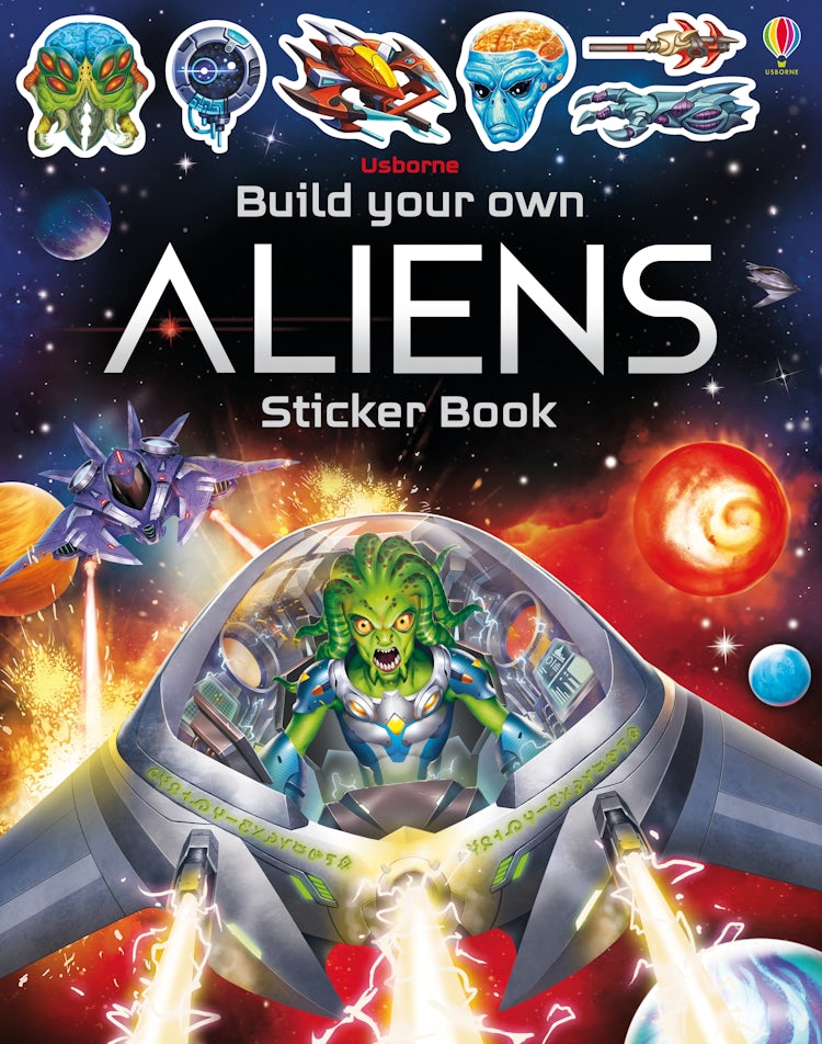 Cover image for Build Your Own Aliens Sticker Book, isbn: 9781474969086