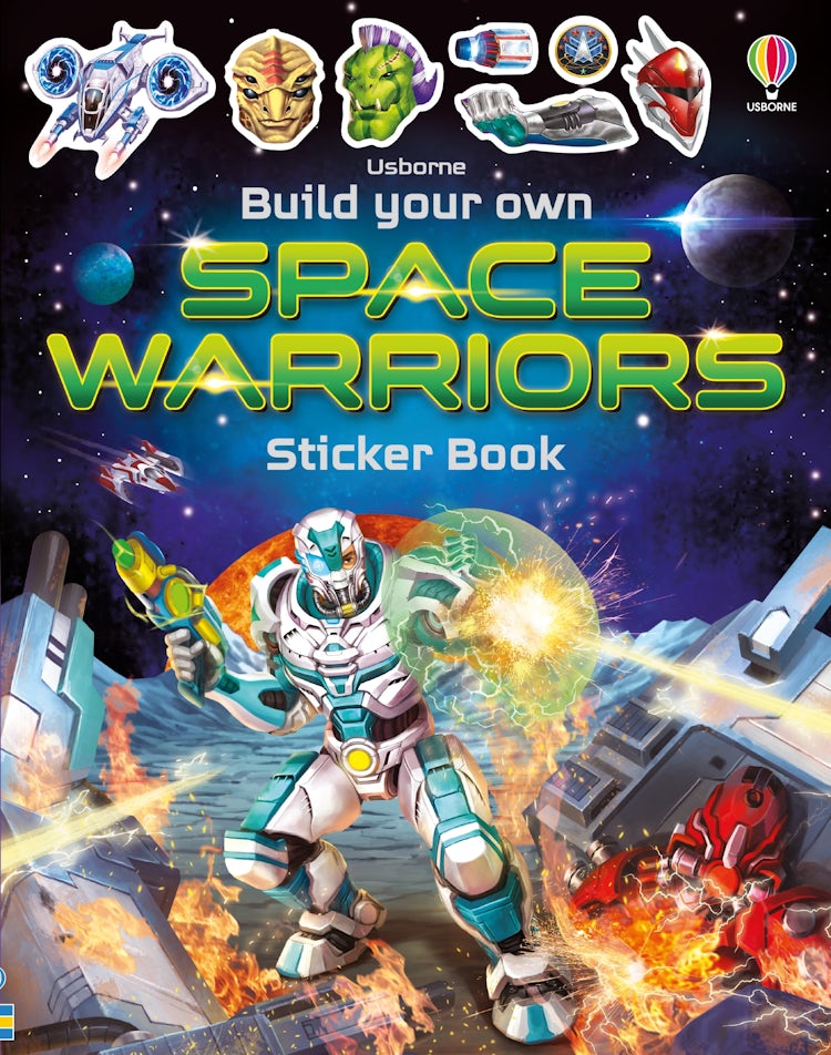 Cover image for Build Your Own Space Warriors Sticker Book, isbn: 9781474969093