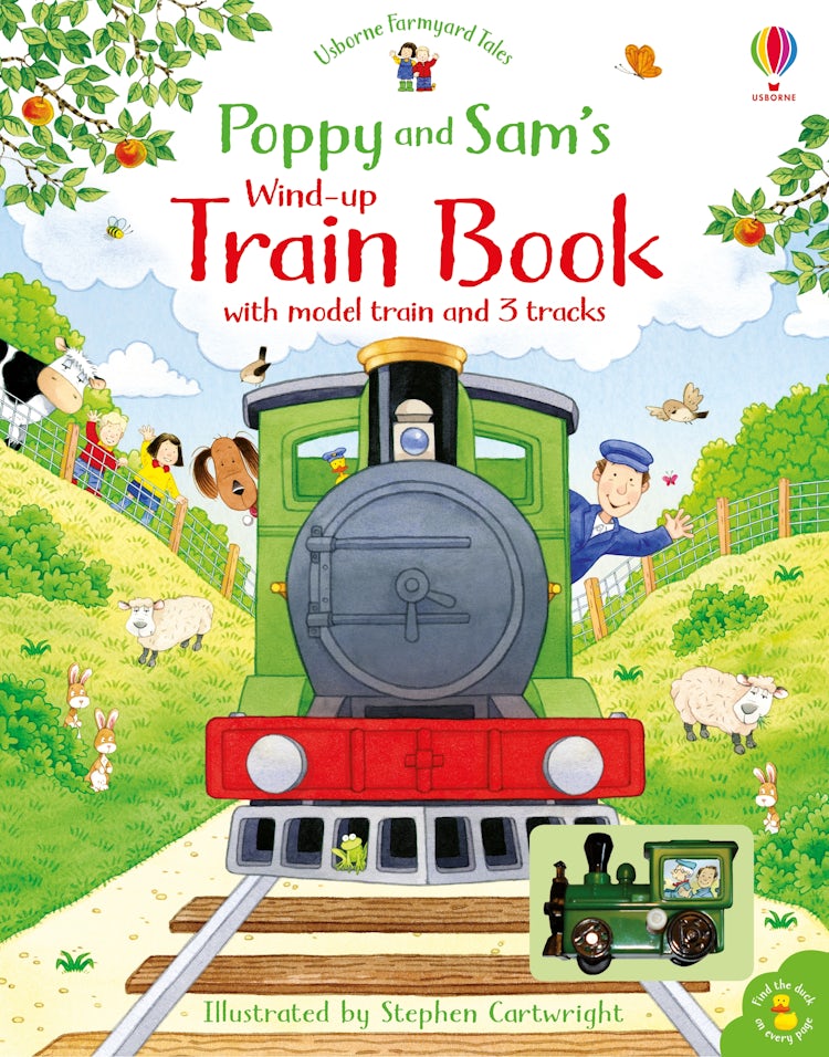 Cover image for Farmyard Tales Poppy and Sam's Wind-Up Train Book, isbn: 9781474974936