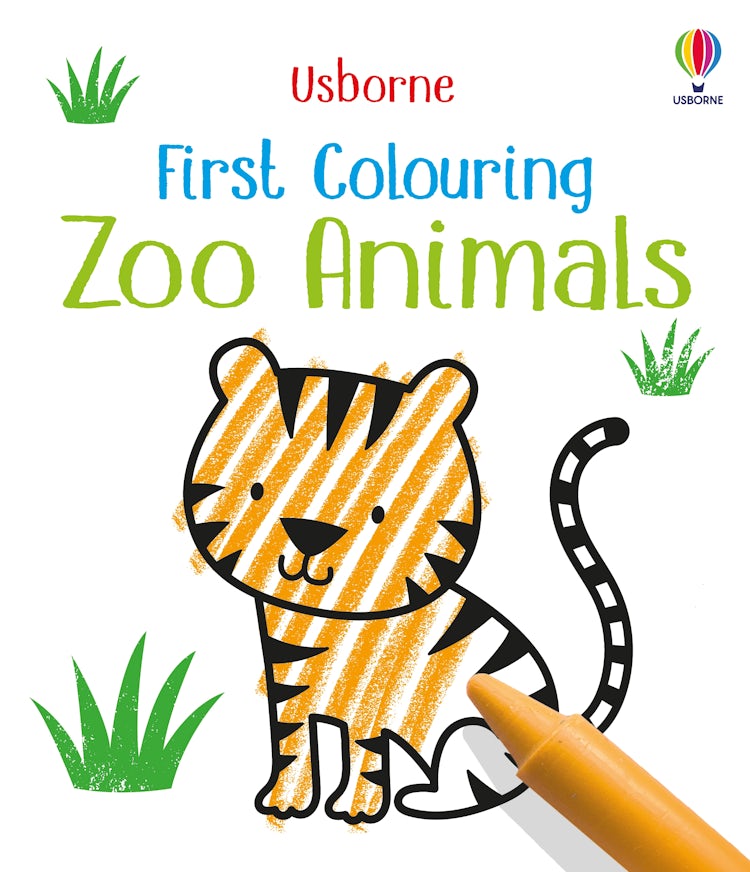 Cover image for First Colouring Zoo Animals, isbn: 9781474985895
